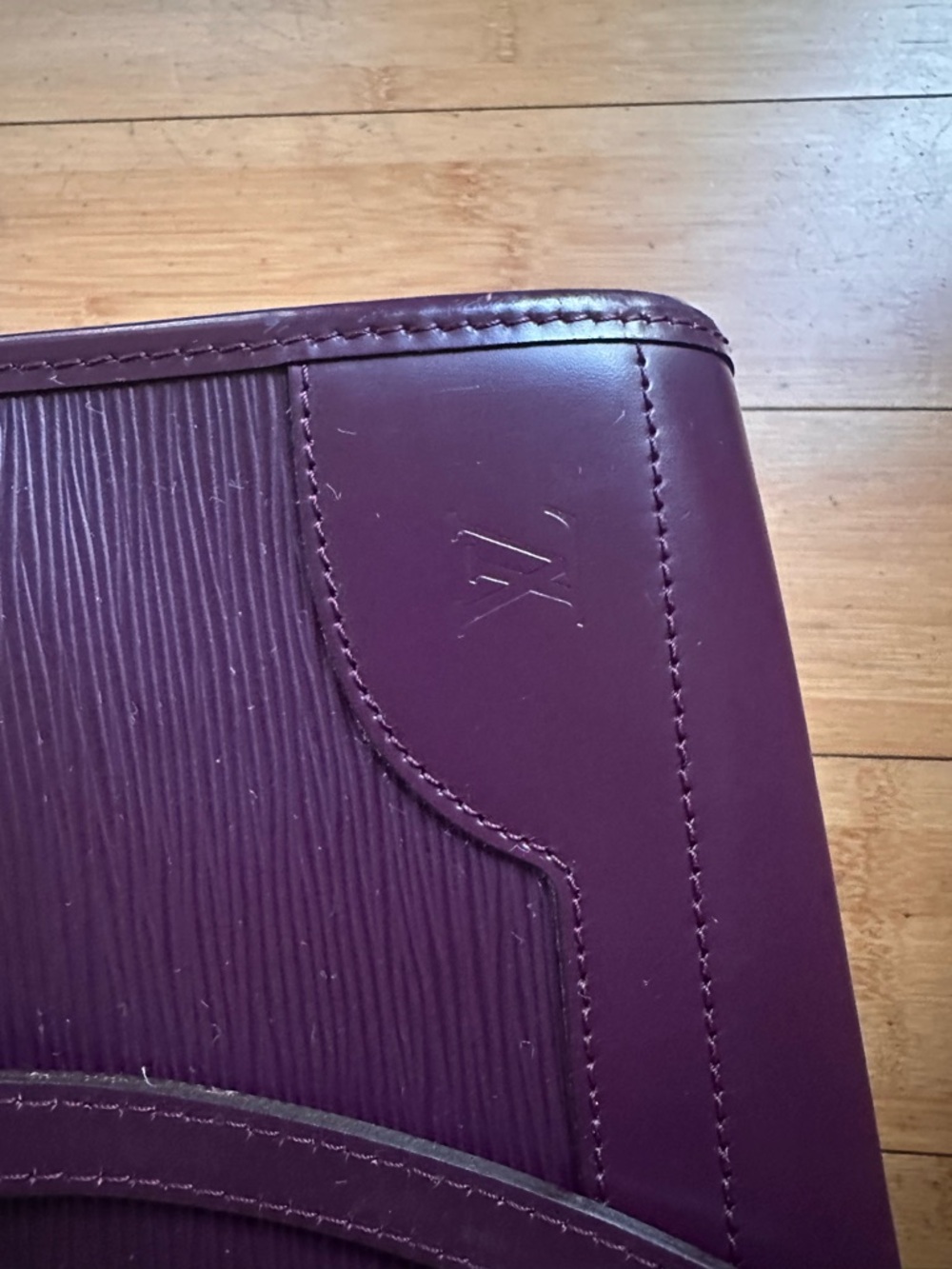 Louis Vuitton Structured Shoulder Bag in Deep Purple - Picture 12 of 16